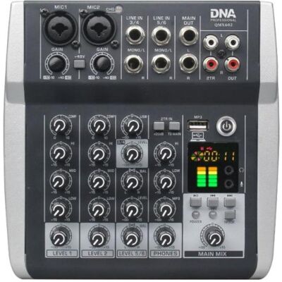 Denon DNA QMX602 analogowy mikser dźwięku 6 kanałów Blue, Mischpult, Blau Denon DNA QMX602 analogowy mikser dźwięku 6 kanałów Blue, Mischpult, Blau