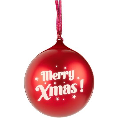Bigben Leuchtende Weihnachtskugel mit Bluetooth, Bluetooth Lautsprecher, Rot Bigben Leuchtende Weihnachtskugel mit Bluetooth, Bluetooth Lautsprecher, Rot