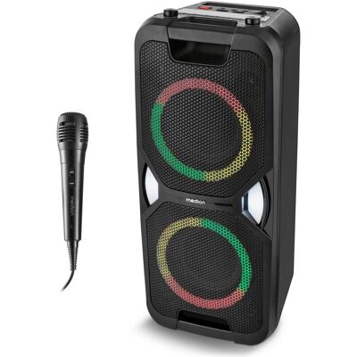 Medion LIFE PE-1 Pure Partylautsprecher (26 h), Bluetooth Lautsprecher, Schwarz Medion LIFE PE-1 Pure Partylautsprecher (26 h), Bluetooth Lautsprecher, Schwarz