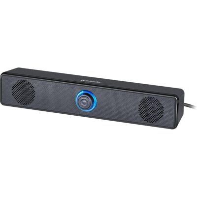 Defender Soundbar Z2 LED USB Speaker (6 W, 2.0 Kanal), Soundbar, Schwarz Defender Soundbar Z2 LED USB Speaker (6 W, 2.0 Kanal), Soundbar, Schwarz