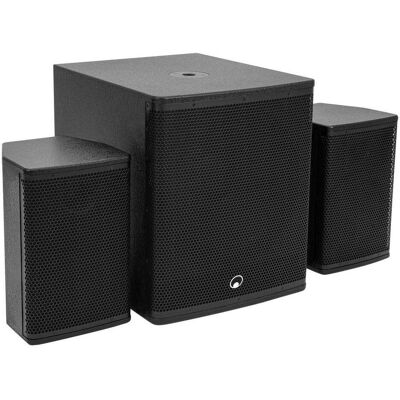 Omnitronic MAXX-1508NG 2.1 (Subwoofer aktiv), PA Lautsprecher, Mehrfarbig, Schwarz Omnitronic MAXX-1508NG 2.1 (Subwoofer aktiv), PA Lautsprecher, Mehrfarbig, Schwarz
