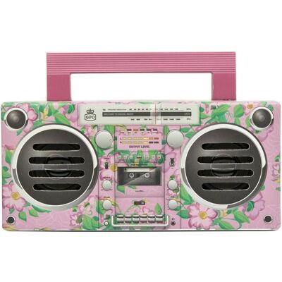 GPO BRONX Mini Bluetooth Speaker. Compact Retro Portable Speaker with Rechargeable Battery, USB Port, Bluetooth Lautsprecher, Pink GPO BRONX Mini Bluetooth Speaker. Compact Retro Portable Speaker with Rechargeable Battery, USB Port, Bluetooth Lautsprecher, Pink