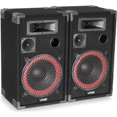 Skytec DJ PA PA -Lautsprecher und Verstärker -Kombination 700W (Aktiv), PA Lautsprecher, Schwarz Skytec DJ PA PA -Lautsprecher und Verstärker -Kombination 700W (Aktiv), PA Lautsprecher, Schwarz