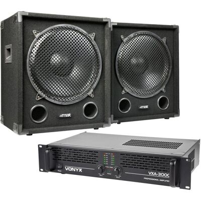 Max 'Dark Night 15SUB' subwooferinstallatie - 2400W. (Subwoofer aktiv), PA Lautsprecher, Schwarz Max 'Dark Night 15SUB' subwooferinstallatie - 2400W. (Subwoofer aktiv), PA Lautsprecher, Schwarz