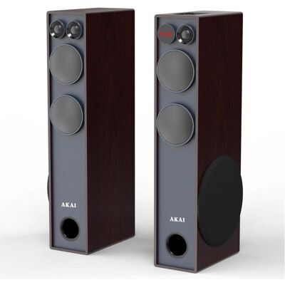 Muse Tragbarer Lautsprecher Akai SS061A-2086 120W Lautsprecher (Aktiv, 1x 20 W), PA Lautsprecher, Braun Muse Tragbarer Lautsprecher Akai SS061A-2086 120W Lautsprecher (Aktiv, 1x 20 W), PA Lautsprecher, Braun