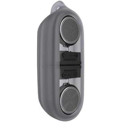 Devia Crystal series TWS speaker with silicon case (2pcs) juodas (10 h), Bluetooth Lautsprecher, Schwarz Devia Crystal series TWS speaker with silicon case (2pcs) juodas (10 h), Bluetooth Lautsprecher, Schwarz