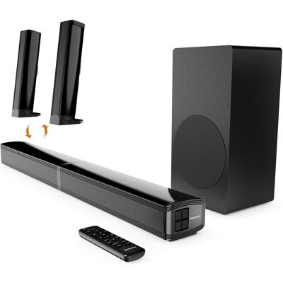 Oakcastle SB80 Xtra Bluetooth Split Soundbar + Subwoofer - Schwarz (200 W), Soundbar, Schwarz Oakcastle SB80 Xtra Bluetooth Split Soundbar + Subwoofer - Schwarz (200 W), Soundbar, Schwarz
