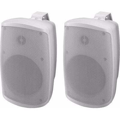 Monacor WALL-05SET/WS Lautsprecher-Set - Aktiv 2-Wege Stereo Monacor WALL-05SET/WS Lautsprecher-Set - Aktiv 2-Wege Stereo