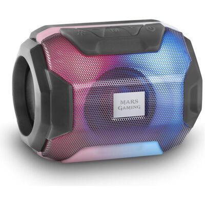 Mars Gaming Bluetooth speakers MSBAX RGB 10 W (8 h), Bluetooth Lautsprecher, Schwarz Mars Gaming Bluetooth speakers MSBAX RGB 10 W (8 h), Bluetooth Lautsprecher, Schwarz