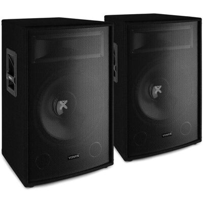 Tracer Lautsprecher - Vony SL15 Lautsprecher -Set - Set von zwei 15 Kisten mit 800 W für Disco -Parteien un (Aktiv, 2x 400 W), PA Lautsprecher, Schwarz Tracer Lautsprecher - Vony SL15 Lautsprecher -Set - Set von zwei 15 Kisten mit 800 W für Disco -Parteien un (Aktiv, 2x 400 W), PA Lautsprecher, Schwarz