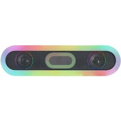 Mars Gaming Enceinte Barre De Son Msb-Orb RGB (Noir) (20 W), Soundbar, Schwarz Mars Gaming Enceinte Barre De Son Msb-Orb RGB (Noir) (20 W), Soundbar, Schwarz