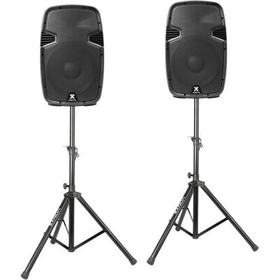 Vonyx SPJ-1200A 12 Lautsprecher mit Standards gesetzt (Aktiv), PA Lautsprecher, Schwarz Vonyx SPJ-1200A 12 Lautsprecher mit Standards gesetzt (Aktiv), PA Lautsprecher, Schwarz