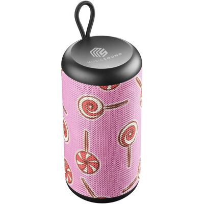 Music Sound BTSPKMSVERTICAL242 (4 h), Bluetooth Lautsprecher, Schwarz, Pink Music Sound BTSPKMSVERTICAL242 (4 h), Bluetooth Lautsprecher, Schwarz, Pink