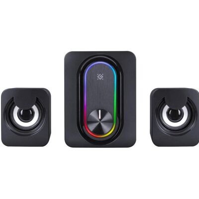Defender Głośniki komputerowe Głośniki G14 2.1 11W USB Bluetooth LED RGB, PC Lautsprecher, Schwarz Defender Głośniki komputerowe Głośniki G14 2.1 11W USB Bluetooth LED RGB, PC Lautsprecher, Schwarz