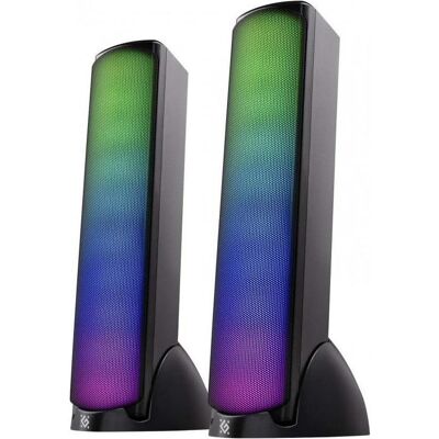 Defender Głośniki komputerowe Głośniki SKYPULSE 2.0 10W Bluetooth USB podświetlenie RGB, PC Lautsprecher, Mehrfarbig Defender Głośniki komputerowe Głośniki SKYPULSE 2.0 10W Bluetooth USB podświetlenie RGB, PC Lautsprecher, Mehrfarbig