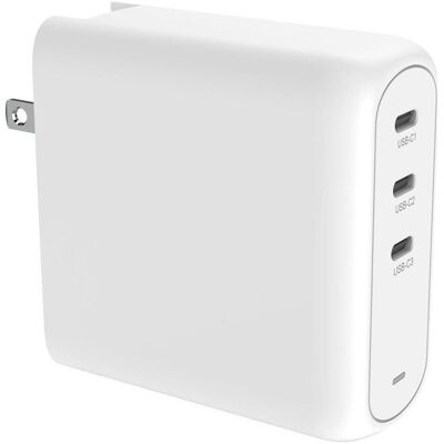Creative GaN-Ladeadapter weiss, 140 Watt (140 W, 3 Ports), USB Ladegerät, Weiss Creative GaN-Ladeadapter weiss, 140 Watt (140 W, 3 Ports), USB Ladegerät, Weiss