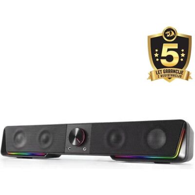 Redragon Soundbar GS570 Darknets (10 W, 2.0 Kanal), Soundbar, Rot Redragon Soundbar GS570 Darknets (10 W, 2.0 Kanal), Soundbar, Rot