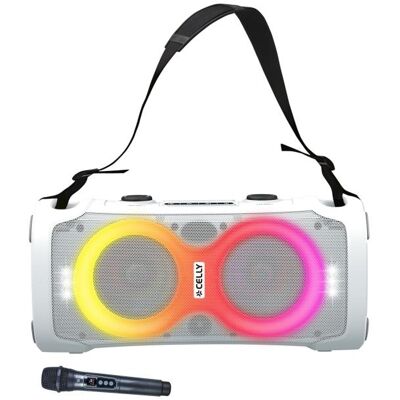 Celly Wrl Speaker 45 W Wrl Mic White (3 h), Bluetooth Lautsprecher, Weiss Celly Wrl Speaker 45 W Wrl Mic White (3 h), Bluetooth Lautsprecher, Weiss