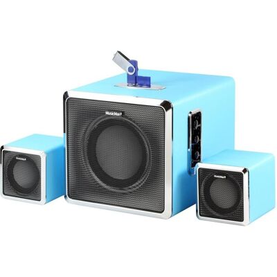 Technaxx MusicMan BT-X3 2.1 Soundstation, Bluetooth Lautsprecher, Blau Technaxx MusicMan BT-X3 2.1 Soundstation, Bluetooth Lautsprecher, Blau