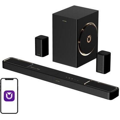 Ultimea Skywave F40 BOOM Soundbar (460 W, 5.1.2 Kanal), Soundbar, Schwarz Ultimea Skywave F40 BOOM Soundbar (460 W, 5.1.2 Kanal), Soundbar, Schwarz