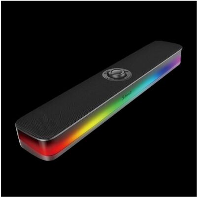 Evo A4Tech BLOODY S10 schwarz / Gaming-Soundbar / 2x 5W / Bluetooth / USB-C / RGB / Mikrofon, Soundbar, Schwarz Evo A4Tech BLOODY S10 schwarz / Gaming-Soundbar / 2x 5W / Bluetooth / USB-C / RGB / Mikrofon, Soundbar, Schwarz