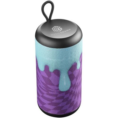 Music Sound BTSPKMSVERTICAL243 (4 h), Bluetooth Lautsprecher, Schwarz, Violett Music Sound BTSPKMSVERTICAL243 (4 h), Bluetooth Lautsprecher, Schwarz, Violett