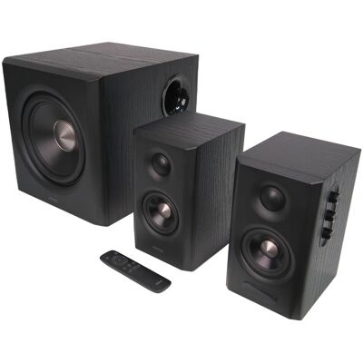 Edifier S355DB 2.1 walnuss Bluetooth Hi-Res (150 W), HiFi + Heimkino Lautsprecher, Schwarz Edifier S355DB 2.1 walnuss Bluetooth Hi-Res (150 W), HiFi + Heimkino Lautsprecher, Schwarz