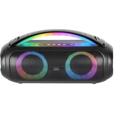 Mars Gaming Enceintes Nomade Bluetooth Ms-Pulse RGB (Noir) (8 h), Bluetooth Lautsprecher, Schwarz Mars Gaming Enceintes Nomade Bluetooth Ms-Pulse RGB (Noir) (8 h), Bluetooth Lautsprecher, Schwarz