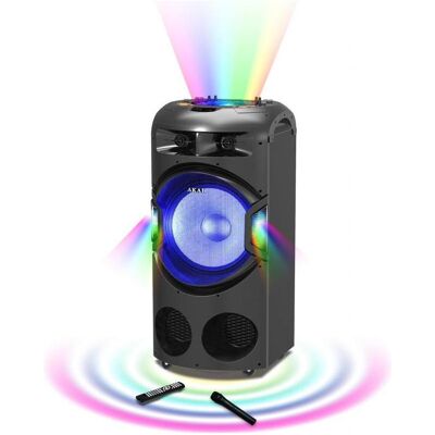 Akai DJ-BY4L Public Address (PA) speaker 2-way, Bluetooth Lautsprecher, Schwarz Akai DJ-BY4L Public Address (PA) speaker 2-way, Bluetooth Lautsprecher, Schwarz