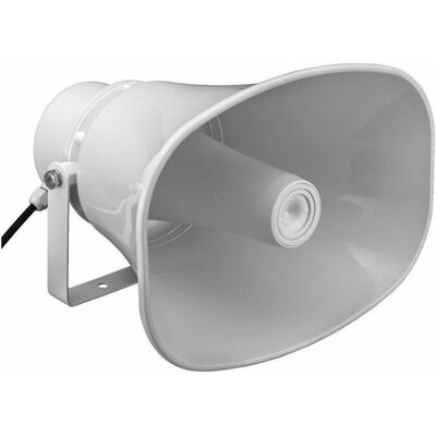 MONACOR Aktiver Druckkammerlautsprecher (Aktiv, 1x 20 W), PA Lautsprecher, Weiss MONACOR Aktiver Druckkammerlautsprecher (Aktiv, 1x 20 W), PA Lautsprecher, Weiss