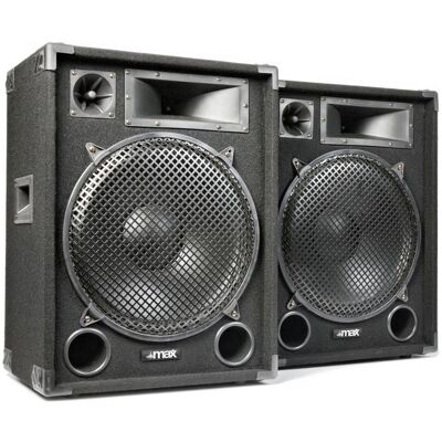 Skytec Max15 Disco Lautsprecher 15 2000 Watt (Passiv), PA Lautsprecher, Schwarz Skytec Max15 Disco Lautsprecher 15 2000 Watt (Passiv), PA Lautsprecher, Schwarz