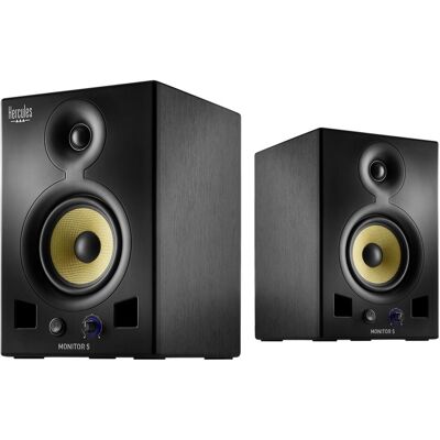 Hercules DJ Monitor 5 (Aktiv, Paar, 2x 80 W), Monitor Lautsprecher, Schwarz Hercules DJ Monitor 5 (Aktiv, Paar, 2x 80 W), Monitor Lautsprecher, Schwarz