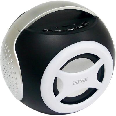 Denver Bluetooth Speaker BTS-90C silver, Bluetooth Lautsprecher, Weiss, Schwarz Denver Bluetooth Speaker BTS-90C silver, Bluetooth Lautsprecher, Weiss, Schwarz