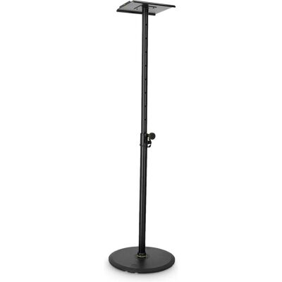 Gravity SP 3202 LR B - Studiomonitor-Ständer mit grossem runden Sockel (1 Stk., Ständer, Höhenverstellbar), Lautsprecher Ständer + Wandmontage, Schwarz Gravity SP 3202 LR B - Studiomonitor-Ständer mit grossem runden Sockel (1 Stk., Ständer, Höhenverstellbar), Lautsprecher Ständer + Wandmontage, Schwarz