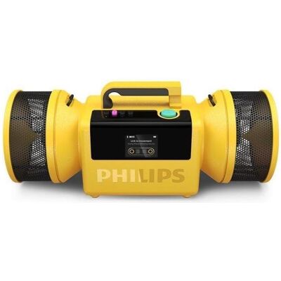 Philips TAMS80Y tragbare Boombox, gelb (24 h), Bluetooth Lautsprecher, Gelb Philips TAMS80Y tragbare Boombox, gelb (24 h), Bluetooth Lautsprecher, Gelb