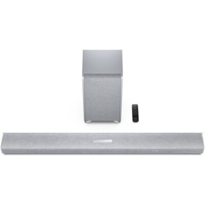 Sharp Speakers HT-SBW55121(SL) Q 5.1.2 Dolby Atmos/ DTS:X Soundbar with Wireless Subwoofer, Silver (114 W, 5.1.2 Kanal), Soundbar, Silber Sharp Speakers HT-SBW55121(SL) Q 5.1.2 Dolby Atmos/ DTS:X Soundbar with Wireless Subwoofer, Silver (114 W, 5.1.2 Kanal), Soundbar, Silber