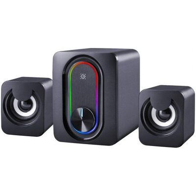 Defender Głośniki komputerowe Głośniki G14 2.1 11W USB Bluetooth LED RGB, PC Lautsprecher, Schwarz Defender Głośniki komputerowe Głośniki G14 2.1 11W USB Bluetooth LED RGB, PC Lautsprecher, Schwarz
