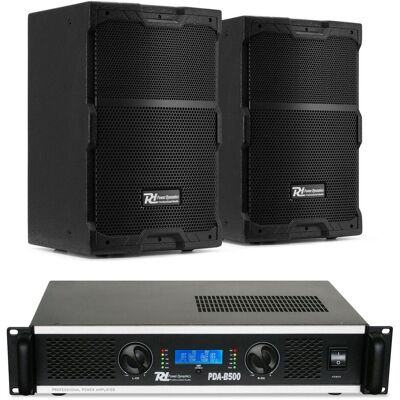Power Dynamics PDY210 Passieve speakerset met versterker - Ideaal voor horeca - 10 (Passiv), PA Lautsprecher, Schwarz Power Dynamics PDY210 Passieve speakerset met versterker - Ideaal voor horeca - 10 (Passiv), PA Lautsprecher, Schwarz