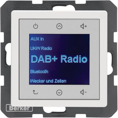 Berker BERK Radio Touch (DAB, Bluetooth), Radio, Weiss Berker BERK Radio Touch (DAB, Bluetooth), Radio, Weiss