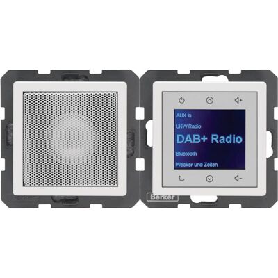 Berker 30806089 (DAB+, FM, Bluetooth), Radio, Weiss Berker 30806089 (DAB+, FM, Bluetooth), Radio, Weiss