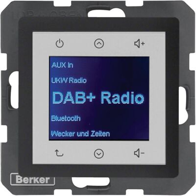 Berker BERK Radio Touch (DAB+, KW, Bluetooth), Radio, Schwarz Berker BERK Radio Touch (DAB+, KW, Bluetooth), Radio, Schwarz