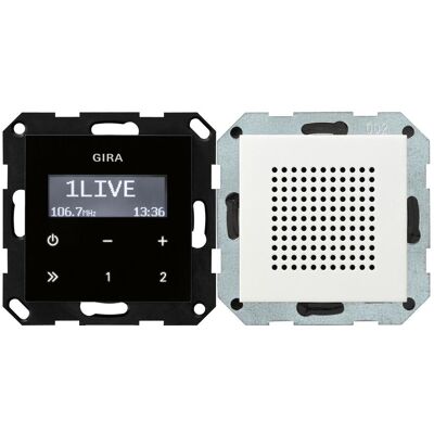 Gira System 55 (FM), Radio, Schwarz, Weiss Gira System 55 (FM), Radio, Schwarz, Weiss