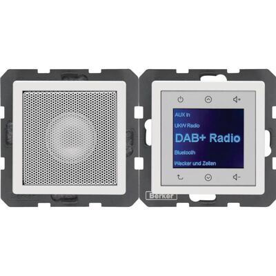 Berker BERK Radio Touch (DAB+, FM), Radio, Weiss Berker BERK Radio Touch (DAB+, FM), Radio, Weiss