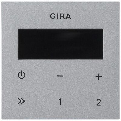 Gira, Zubehör Schalterprogramm, Bedienaufs. UP-Radio RDS System 55 F Alu 248026 Gira, Zubehör Schalterprogramm, Bedienaufs. UP-Radio RDS System 55 F Alu 248026