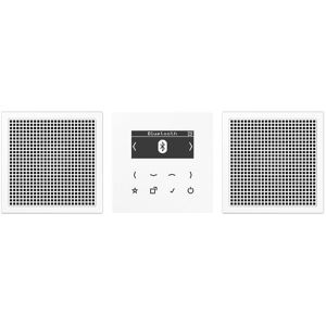 JUNG Smart Radio DAB+ DABLS2BTWW Bluetooth-Set Stereo Radio 4011377172722 (DAB+, FM, Bluetooth), Radio, Weiss
