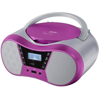 ELTA Radioplayer CD LILA2 USB/BT pink (FM, Bluetooth), Radio, Pink, Rosa ELTA Radioplayer CD LILA2 USB/BT pink (FM, Bluetooth), Radio, Pink, Rosa