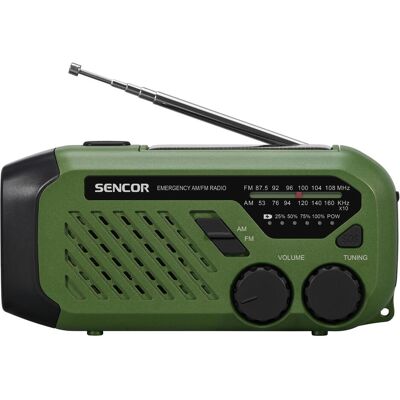 Sencor Tragbares FM/AM Radio mit Powerbank & Solaraufladung Sencor Tragbares FM/AM Radio mit Powerbank & Solaraufladung