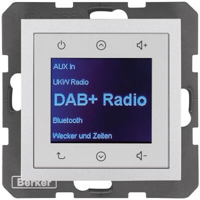 Berker BERK Radio Touch (DAB+, FM, KW), Radio, Silber Berker BERK Radio Touch (DAB+, FM, KW), Radio, Silber