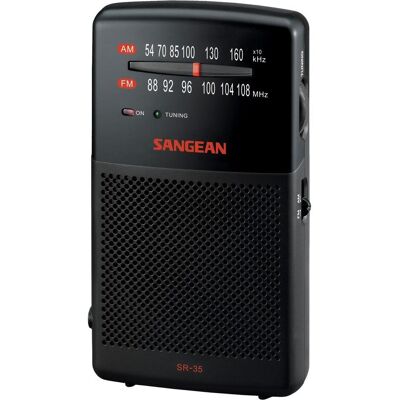 Sangean SR-35 - Radio - Schwarz (FM), Radio, Schwarz Sangean SR-35 - Radio - Schwarz (FM), Radio, Schwarz