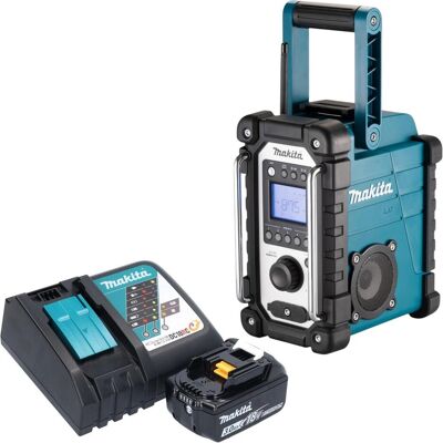 Makita DMR 116 RF1 Akku Baustellenradio 14,4 - 18 V AM FM AUX + 1x Akku 3,0 Ah + Ladegerät (AM, FM), Radio, Schwarz Makita DMR 116 RF1 Akku Baustellenradio 14,4 - 18 V AM FM AUX + 1x Akku 3,0 Ah + Ladegerät (AM, FM), Radio, Schwarz